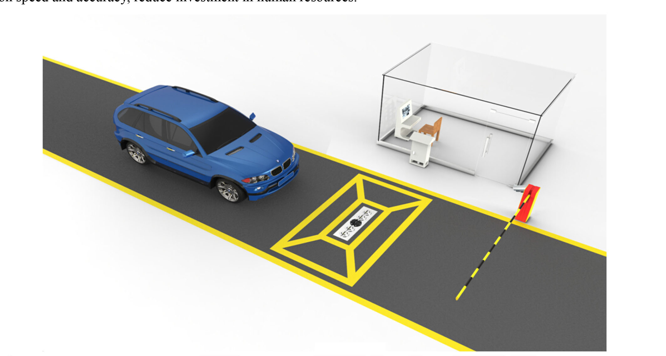 Under Vehicle Suiveillance System UVSS, fixed typecar scanner, vehicle